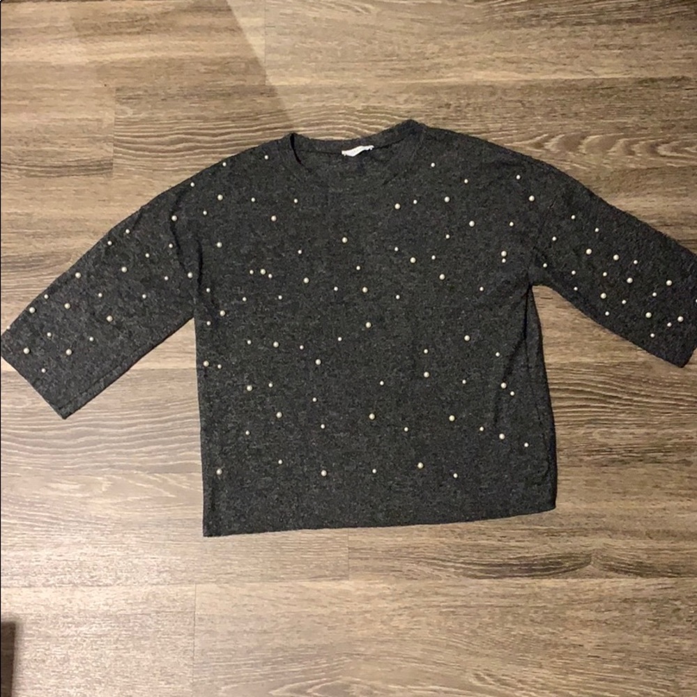 ZARA PEARL LIGHT WEIGHT SWEATER